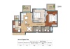 2 BHK, Size : 1095 Sq.ft.